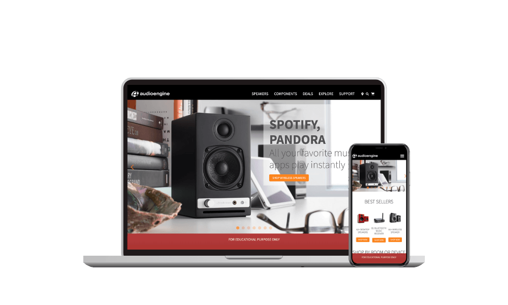 landingpage replica preview on a laptop and mobile device